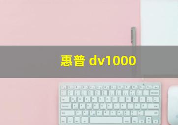 惠普 dv1000